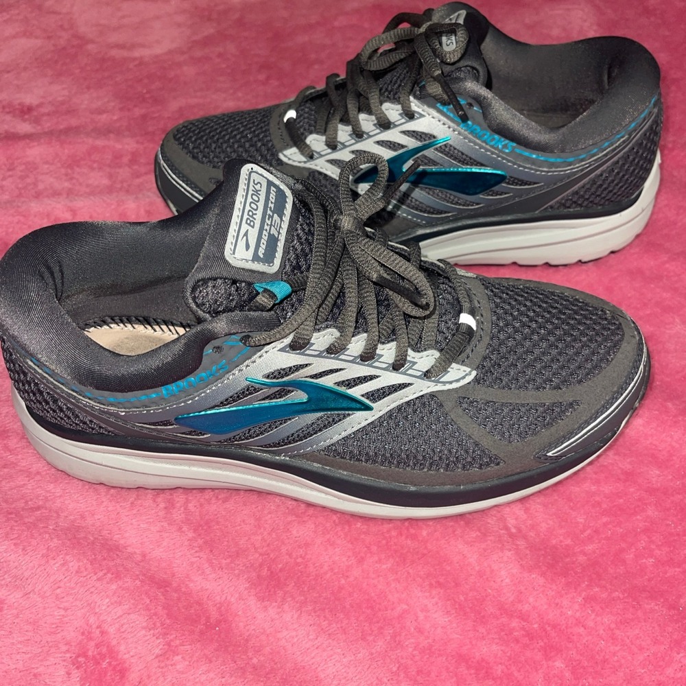 Brooks Addiction 13 Women's Running Shoes Gray Teal Size 9